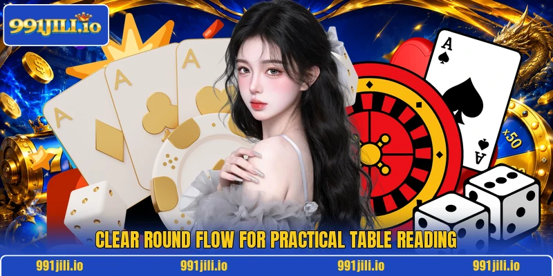 Clear round flow for practical table reading