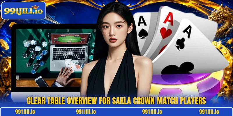 Clear table overview for Sakla Crown Match players