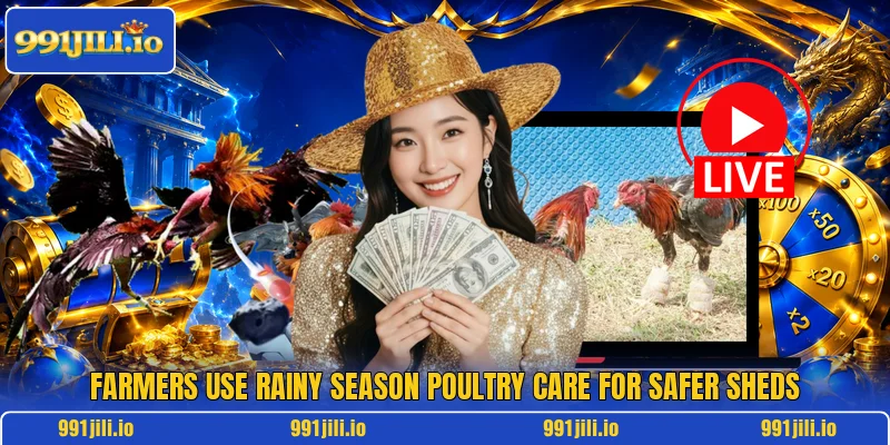 Farmers use rainy season poultry care for safer sheds