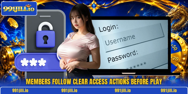 Members follow clear access actions before play