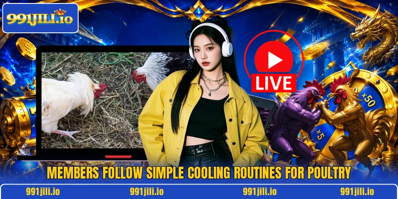 Members follow simple cooling routines for poultry