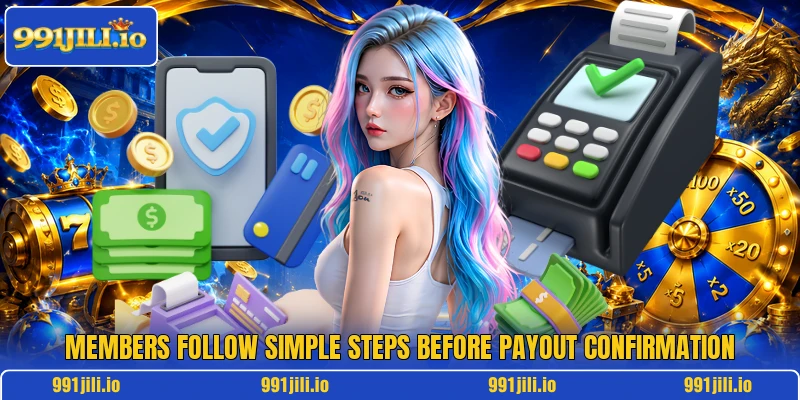 Members follow simple steps before payout confirmation