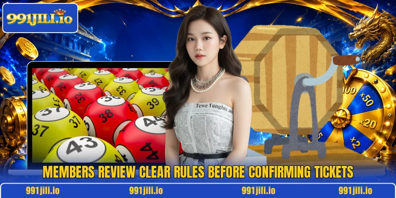 Members review clear rules before confirming tickets