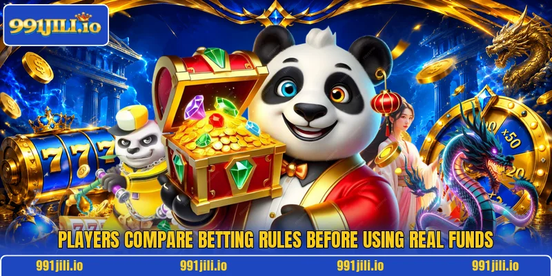 Players compare betting rules before using real funds