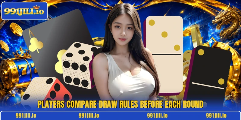 Players compare draw rules before each round