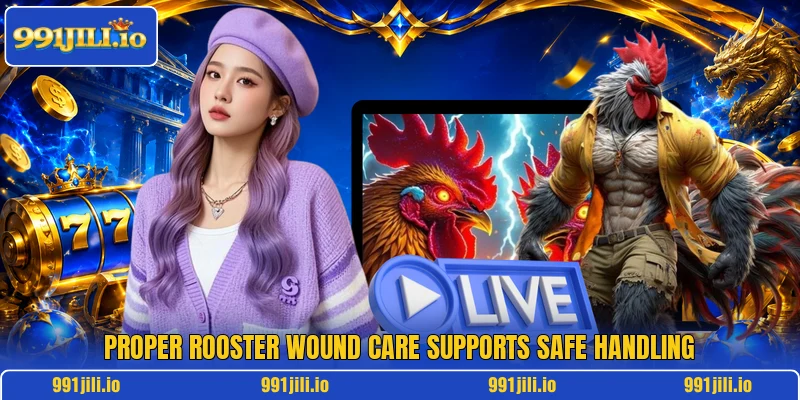 Proper rooster wound care supports safe handling