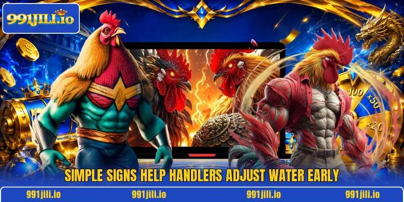 Simple signs help handlers adjust water early