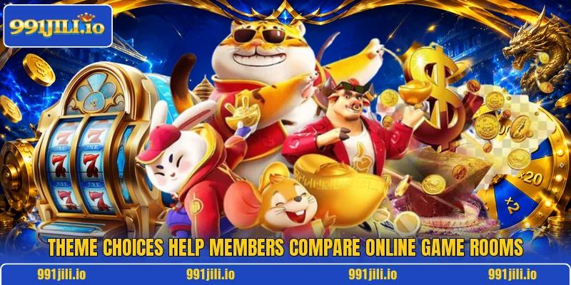 Theme choices help members compare online game rooms